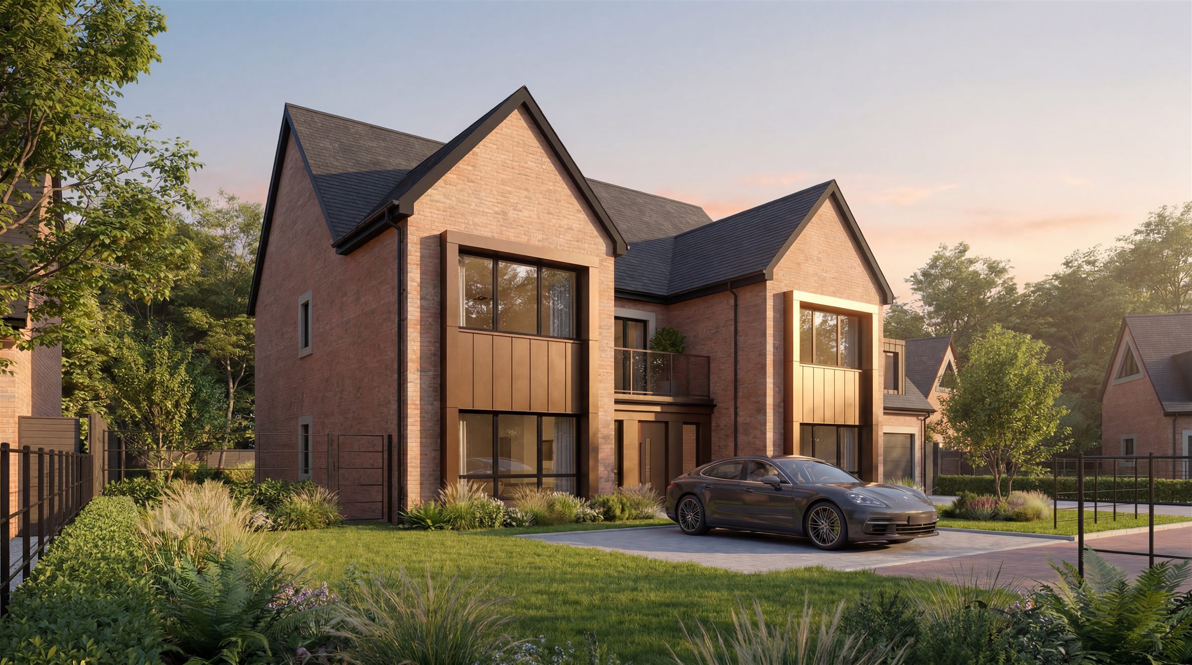 The Dunstanburgh — five-bedroom twin-gabled detached home